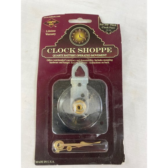 Crafts etc Clock Shoppe 3/8" thick clock face craft part NIP - Picture 1 of 4